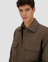 Resort Double Faced Pure Wool Shacket