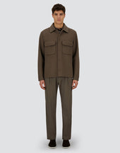 Resort Double Faced Pure Wool Shacket