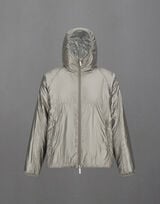 LAMINAR METALLIC SHIELD HOODED JACKET