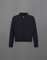 LAMINAR ZIPPED SHACKET IN TECH-CRINKLE