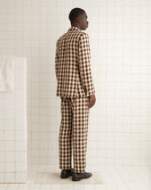 Gilbert Check Single-Breasted Suit Jacket