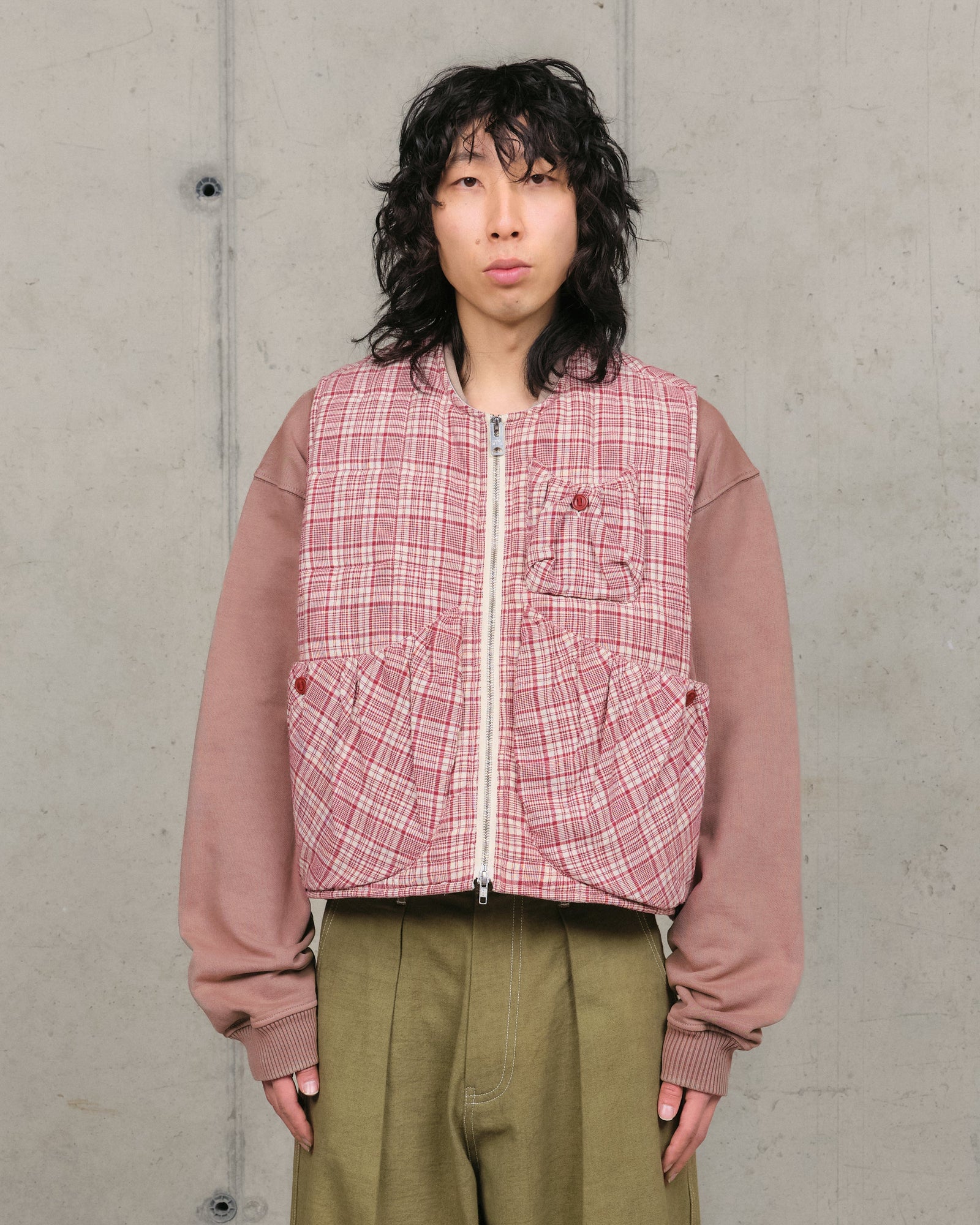 Girolle Vest Red Check