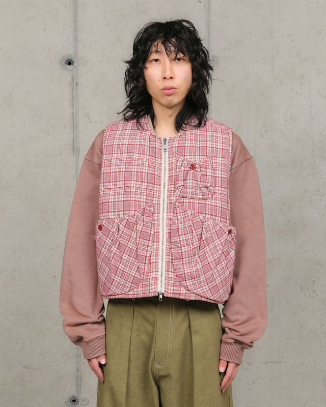 Girolle Vest - Red Check