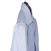 Buttoned Collar Shirt In Candy Stripe Cotton Oxford
