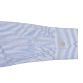 Buttoned Collar Shirt In Candy Stripe Cotton Oxford
