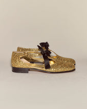Glitter Theater Shoes - Gold