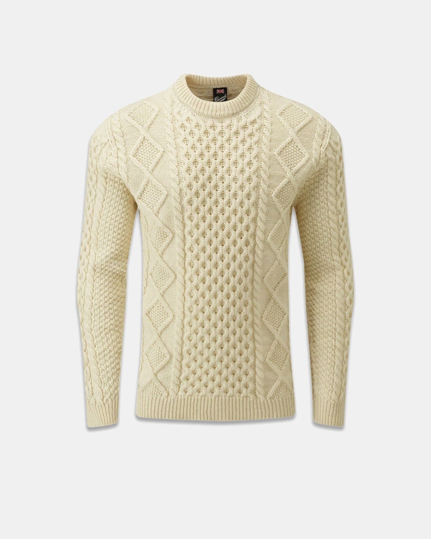 Men's Aran Jumper Ecru