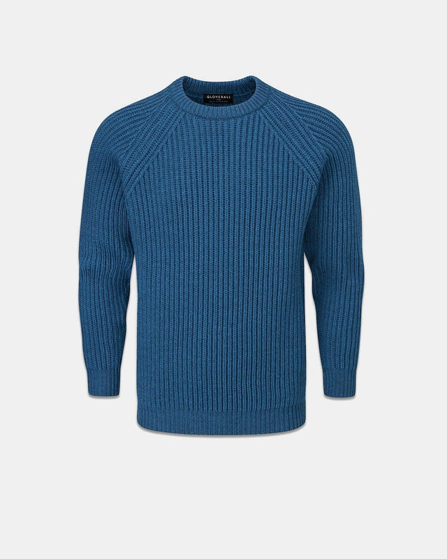 Men's Fisherman Jumper Petrol Blue