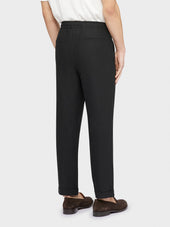 Pantalone In Lino Nero