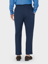Pantalone In Lino Blu