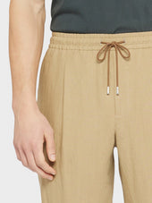 Pantalone In Lino Sabbia