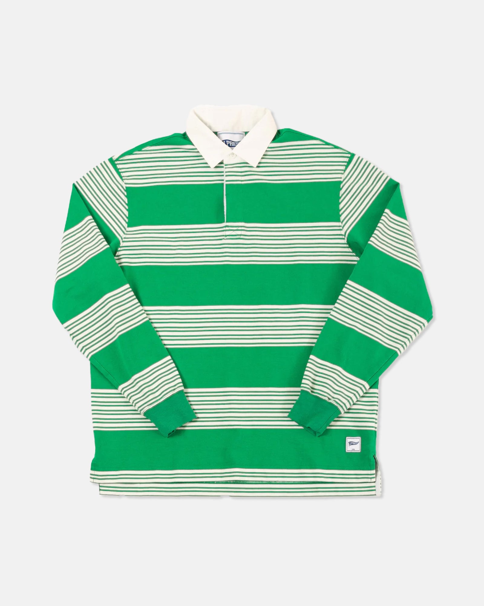 Green Multi Stripe Rugby Trim Fit