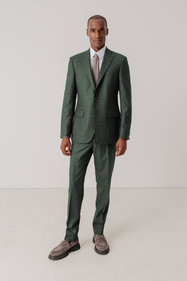 Suit Greenwood Vert En Laine Vierge