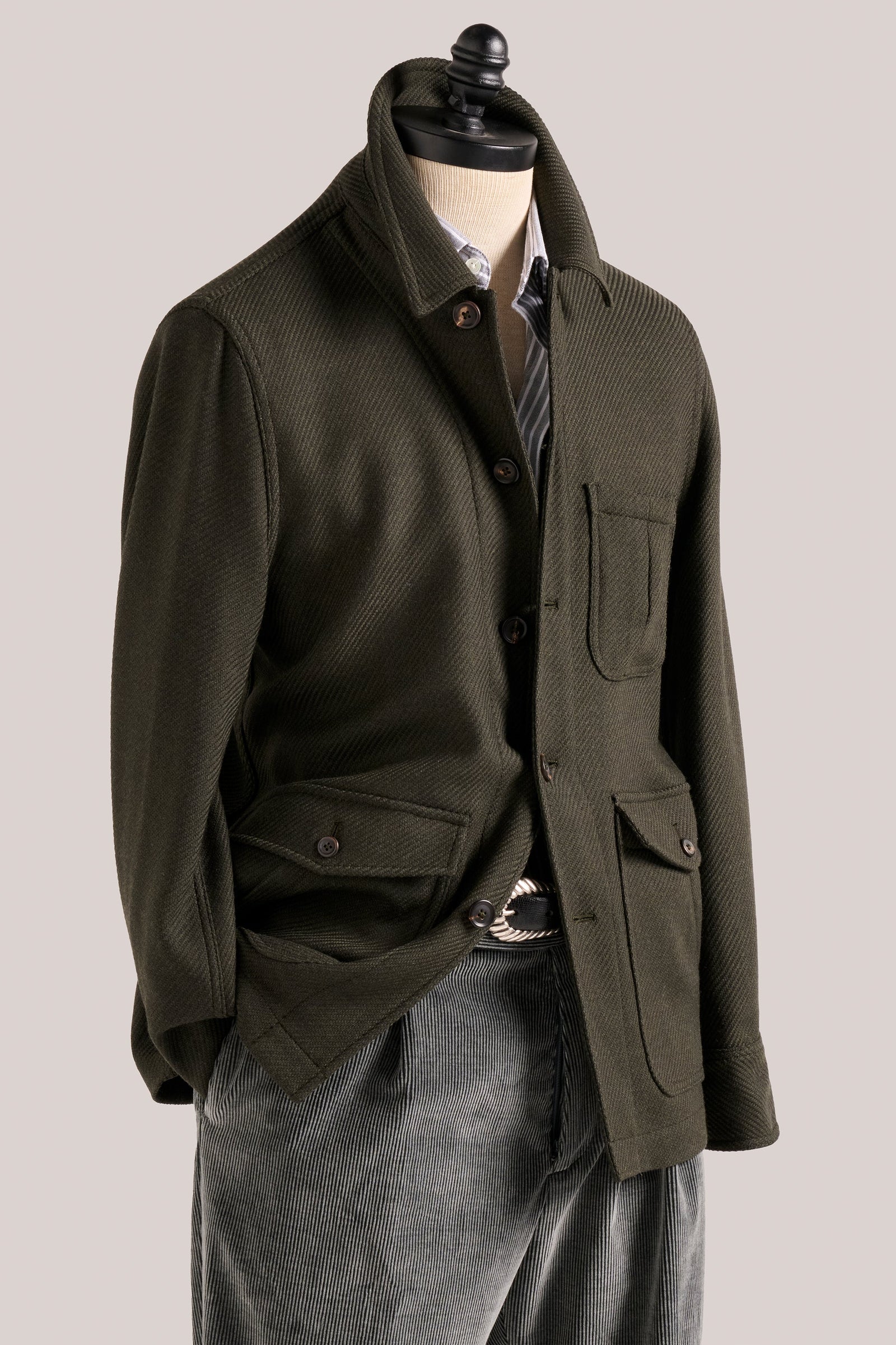 Fitzroy Chore Jacket Wool Green