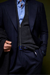 Collins Suit Trousers - Wool/Cashmere - Navy Melange