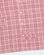 Greetings Shirt Ss Red Check Picnic