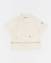 Greetings Shirt Ss Interrupted Embroidery