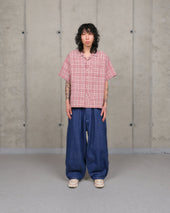 Greetings Shirt Ss Red Check Picnic