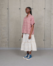 Greetings Shirt Ss Red Check Picnic