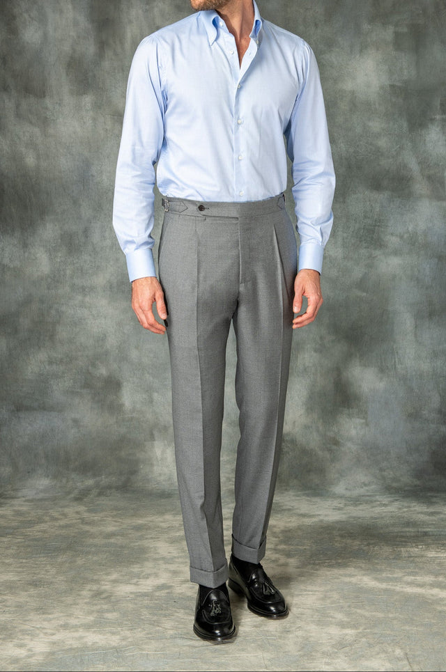 Grey Biella trousers "Sartoriale Collection" - Made in Italy