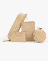 Croc Embossed Nubuck Pencil Case