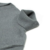 Rollneck Sweater In Grigio Grey Superfine Merino Wool