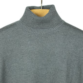 Rollneck Sweater In Grigio Grey Superfine Merino Wool