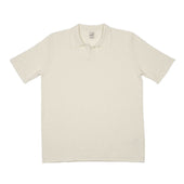 Bubble Knit Short Sleeve Polo Shirt In Cotton