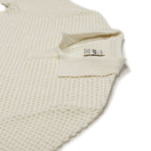 Bubble Knit Short Sleeve Polo Shirt In Cotton