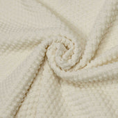 Bubble Knit Short Sleeve Polo Shirt In Cotton