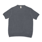 Exclusive Short Sleeve Crewneck Tee In Grey Linen