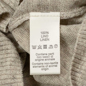 Exclusive Short Sleeve Crewneck Tee In Natural Linen