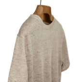 Exclusive Short Sleeve Crewneck Tee In Natural Linen