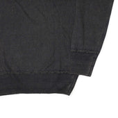 Knit Long Sleeve Polo Shirt In Midnight Blue Linen