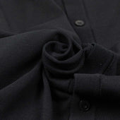 Button Up Knit Shirt In Cotton