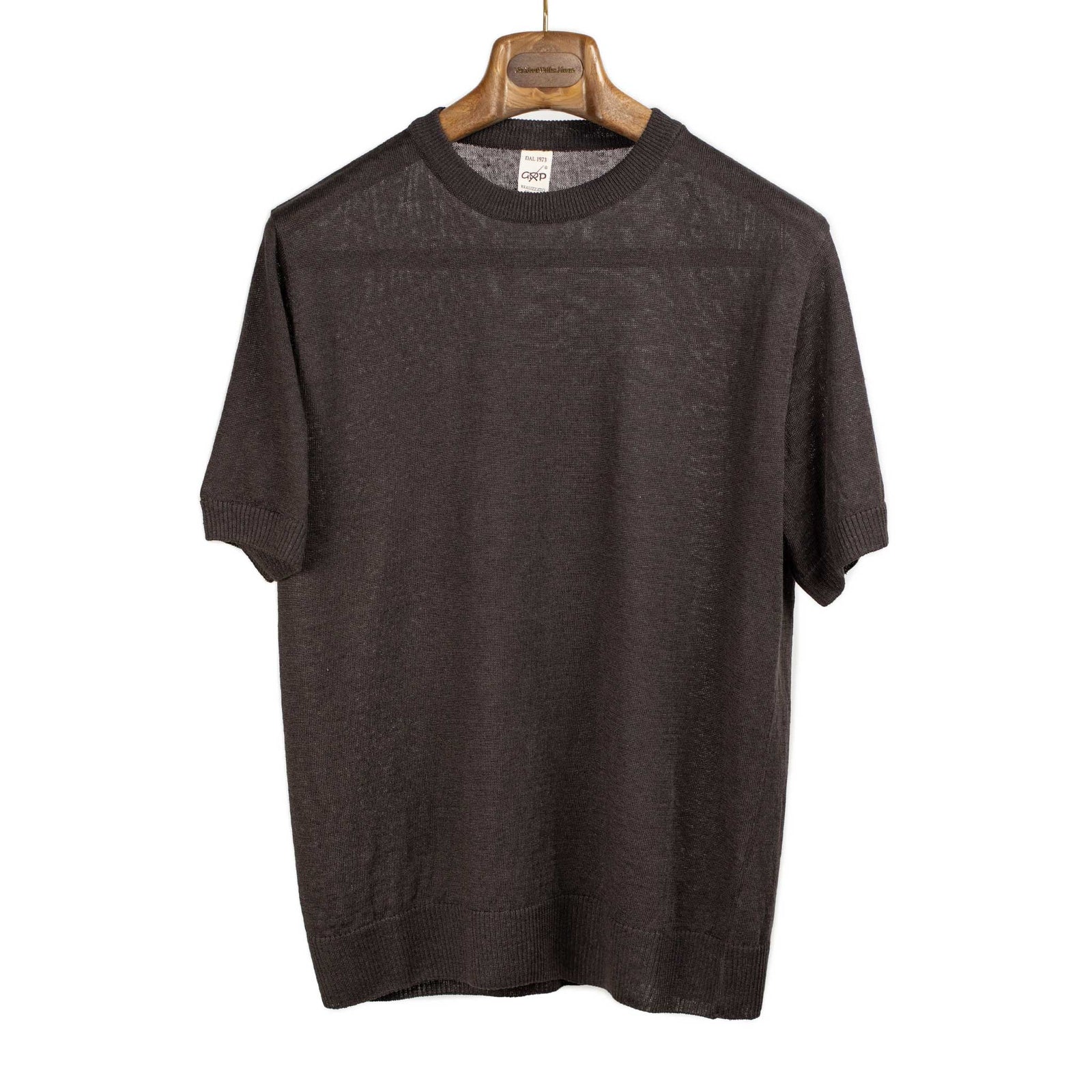 Exclusive Short Sleeve Crewneck Tee In Linen