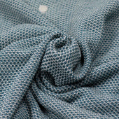 Short Sleeve Knit Polo In And Petrol Birdseye Cotton