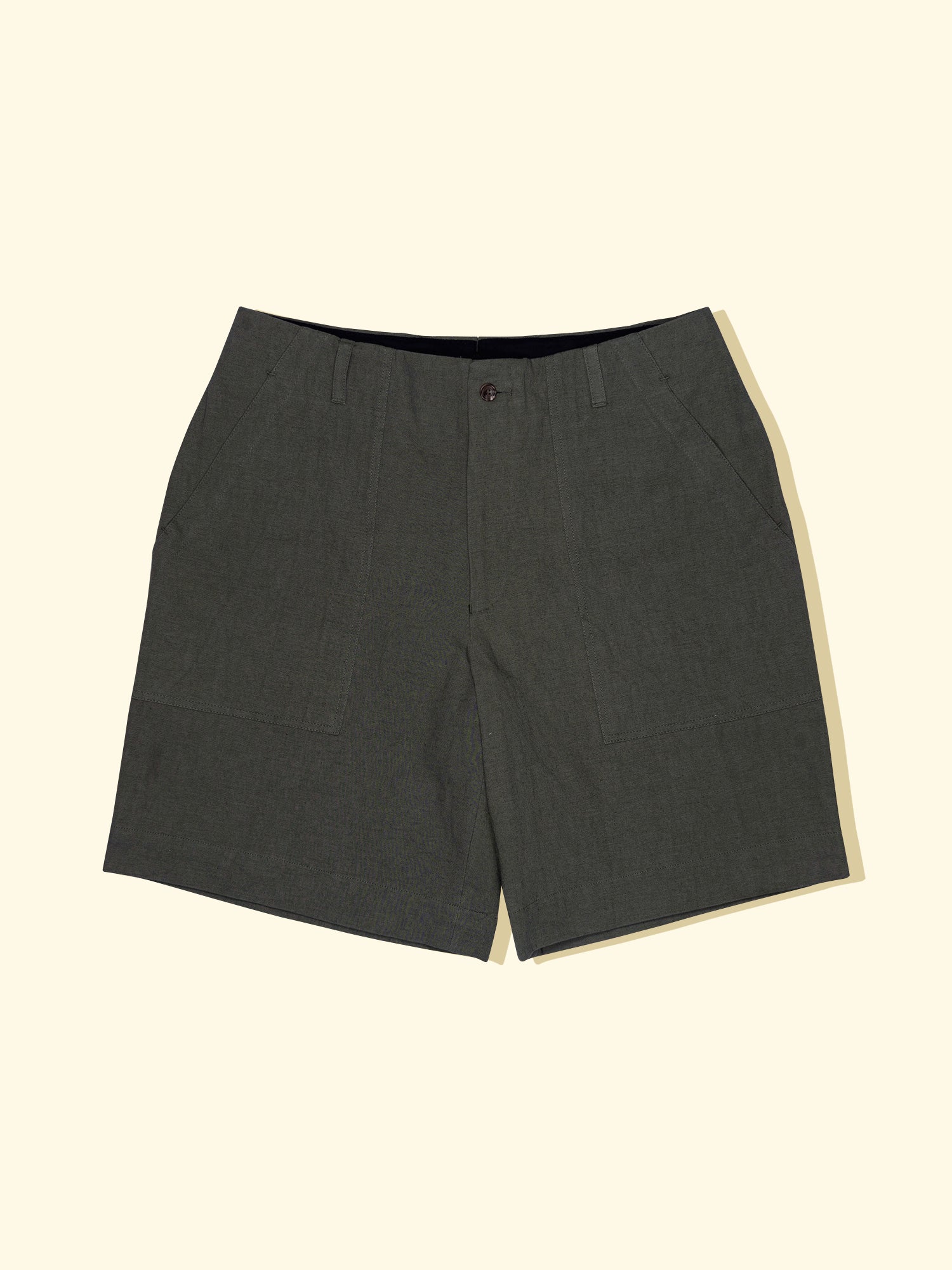 Cotton Linen Ramie Box Front Shorts The Anthology