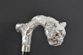 Fws2 Nickel Finish Bulldog Head Walking Stick