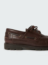 Guston Leather Shoe In Cocoa