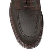 Galway 3 Dark Brown Hatch Grain Rough Out Suede
