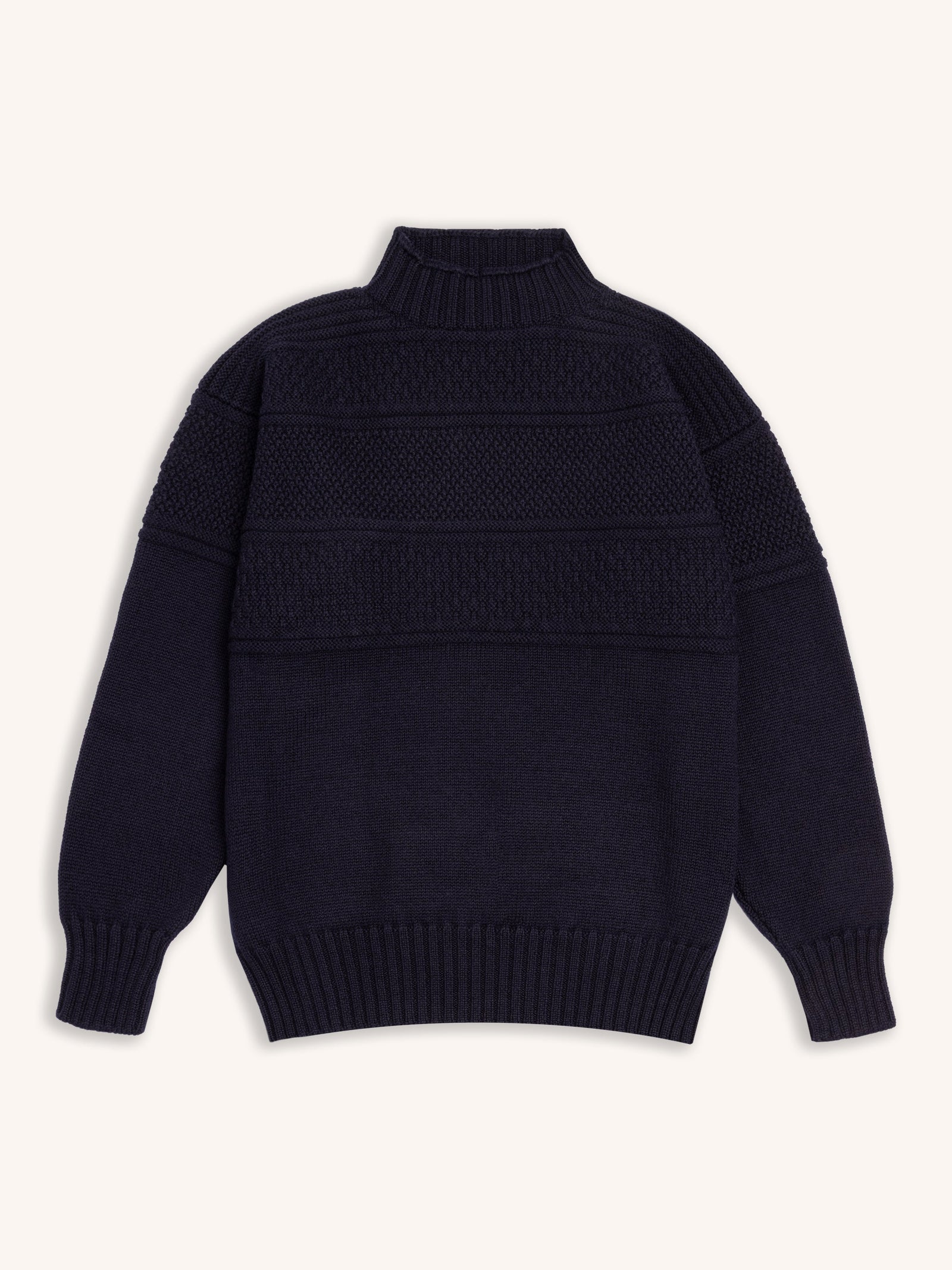 Fife Gansey Knit In Merino Wool