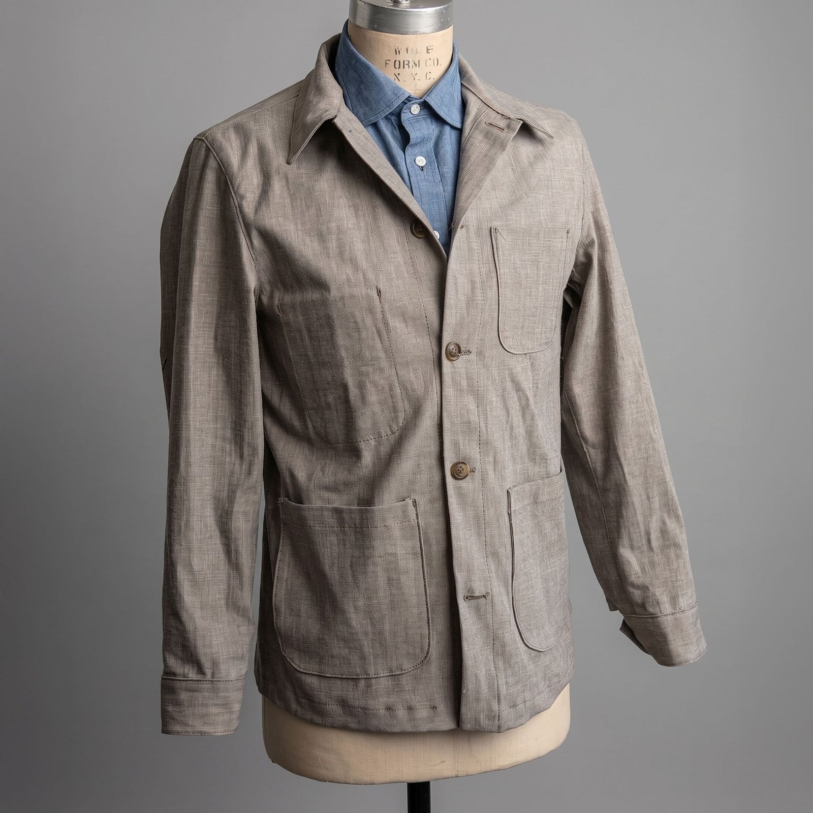 Doyle Jacket Kaihara 8oz Slubby Wheat Twill