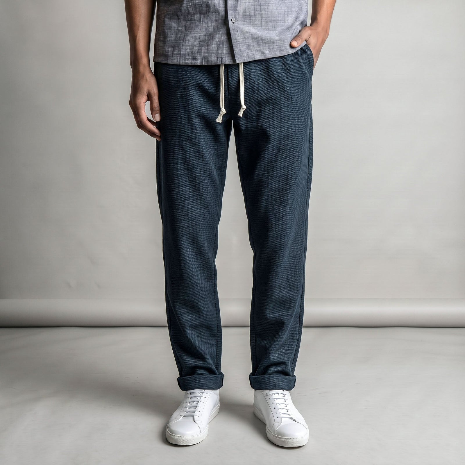 Laidback Pant Dark Wool Hopsack