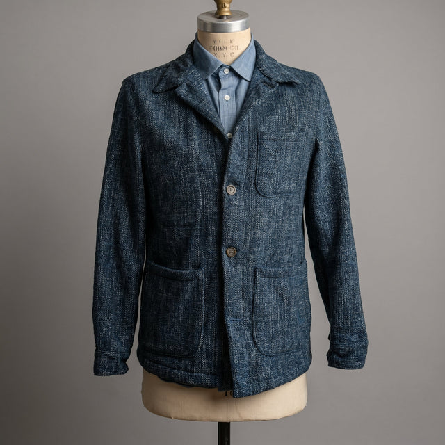 Doyle Jacket Pacific Blue Scatter-Weave Tweed