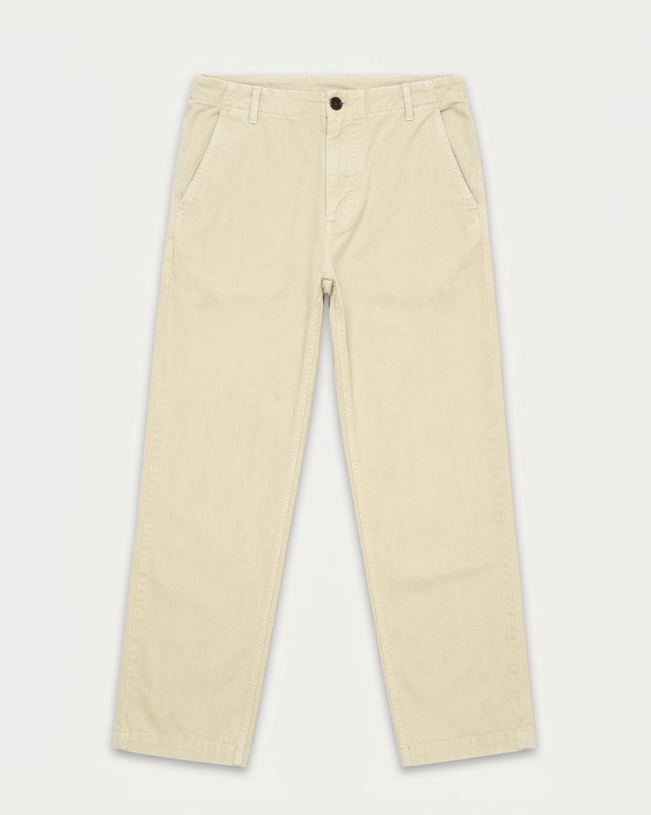 Hector Pantaloni In Herringbone Di Cotone