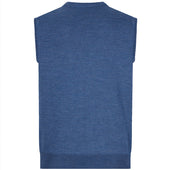 Merino Wool Sleeveless Cardigan