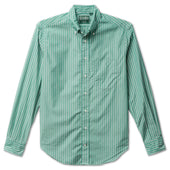 Green Striped Japanese Poplin