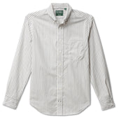 White Striped Japanese Poplin