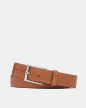 Glazed Calf Belt In Leather